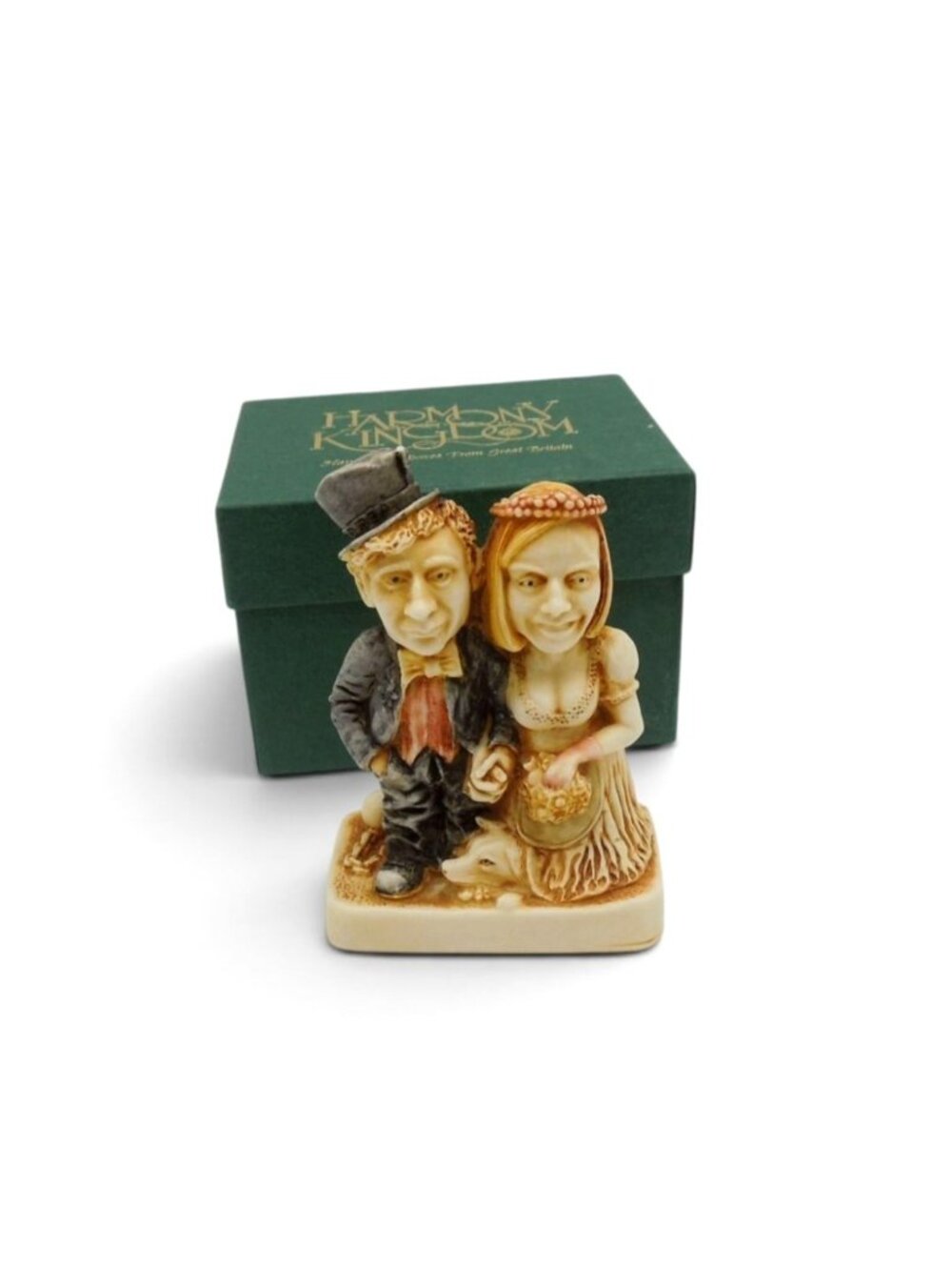 Vintage Harmony Kingdom Big Day RW96 Signed Wedding Figurine
